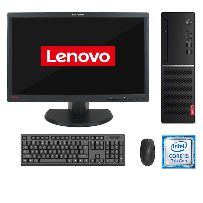 REFURBISHED - LENOVO V520S SFF - I5 7400 - 7TH GEN - 8GB DDR4 - 240GB SSD - 22 INCH - LENOVO - LC...