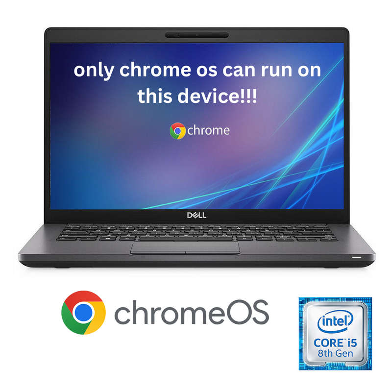 REFURBISHED - DELL LATITUDE 5400 CHROMEBOOK - I5 8250U - 8GB DDR4 - 64GB NVME SSD - 14 INCH - LAPTOP