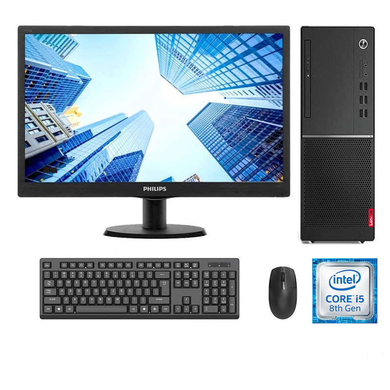 REFURBISHED - LENOVO V530 - DESKTOP TOWER - I5 8400 - 8GB DDR4 - 240GB SSD - 19.5INCH - PHILIPS -...