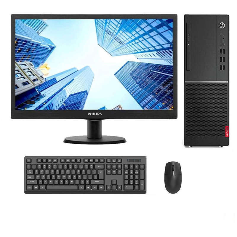 REFURBISHED - LENOVO V530 - DESKTOP TOWER - I5 8400 - 8GB DDR4 - 240GB SSD - 19.5INCH - PHILIPS -...
