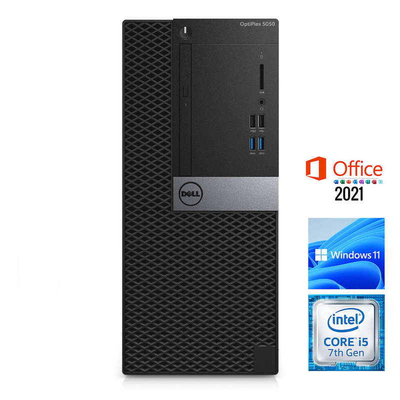 REFURBISHED - DELL OPTIPLEX 5050 MINI TOWER - I5 7500 - 16GB DDR4 - 256GB M.2 SSD - MS OFFICE 202...