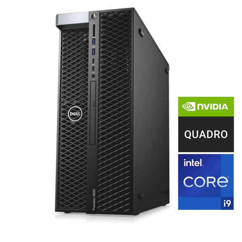 REFURBISHED - DELL PRECISION 5820 - INTEL - CORE I9 - 10900X - 10 CORE - 64GB DDR4 - 512GB M.2 SS...