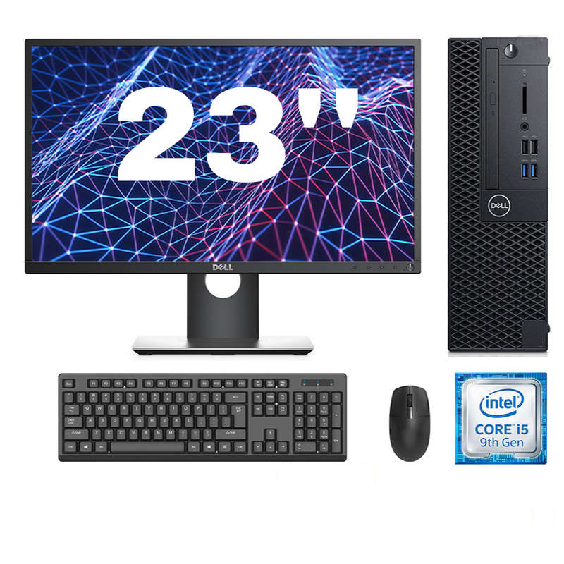 REFURBISHED - DELL OPTIPLEX 3070 SFF - I5 9400 - 16GB DDR4 - 512GB M.2 SSD - 23INCH - DELL - P231...
