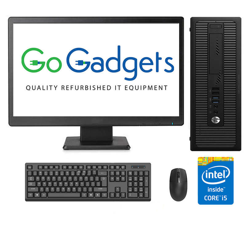 REFURBISHED - HP ELITEDESK 800 G1 SFF - I5 4570 - 8GB DDR3 - 240GB SSD - 19INCH - LCD - COMPUTER ...