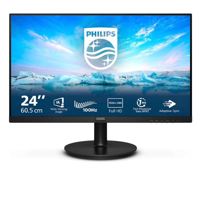 REFURBISHED - PHILIPS 241V8 - 24INCH - LED - COMPUTER MONITOR