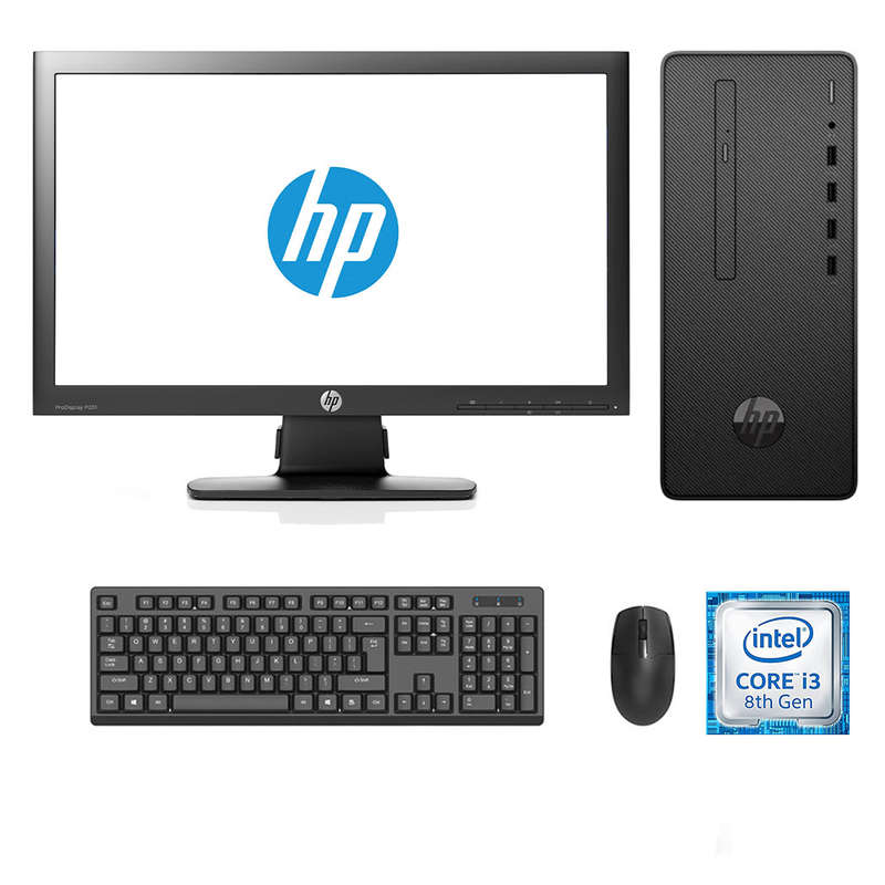 REFURBISHED - HP DESKTOP PRO G2 MICRO TOWER - I3 8100 - 8GB DDR4 - 256GB SSD - 20INCH - HP - P201...