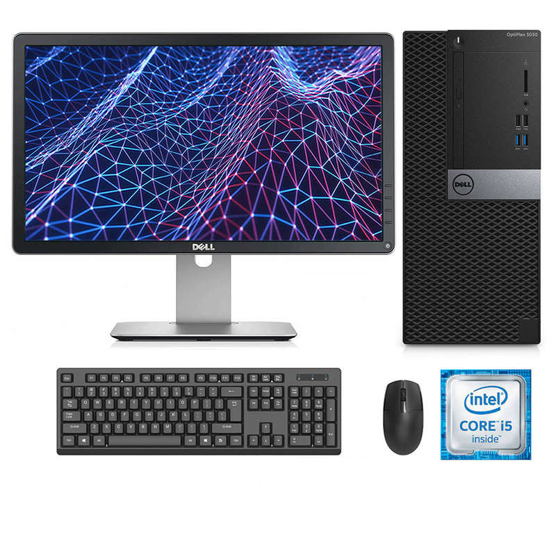 REFURBISHED - DELL OPTIPLEX 5050 MINI TOWER - I5 7500 - 8GB DDR4 - 256GB SSD - 23INCH - DELL - P2...