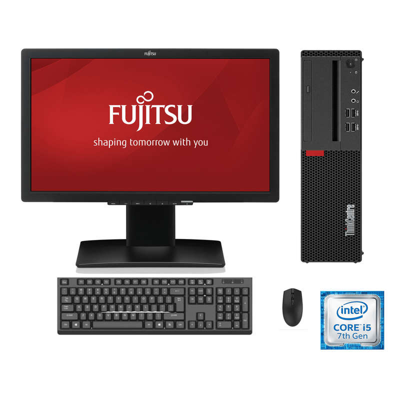 LENOVO THINKCENTRE M710S - SFF - I5 7500 - 8GB DDR4 - 240GB SSD + 22INCH - LED - COMPUTER SET - B...