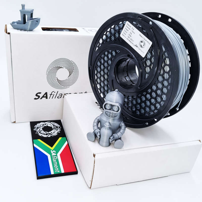 PLA Silver Filament (1.75 mm) - SA Filament