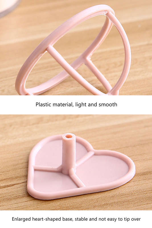 Peach Blossom Makeup Sponge PP Storage Rack