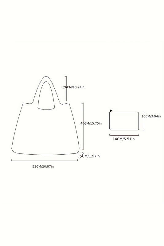 Black Goth Halloween Oxford Cloth Large Capacity Foldable Tote Bag