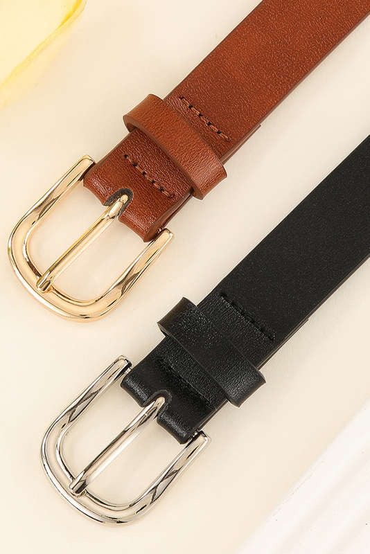 Cinnamon Studded PU Leather Waist Belt