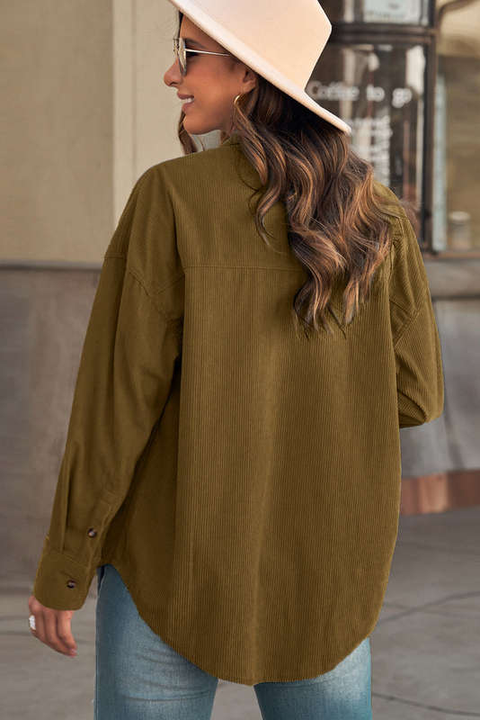 Corduroy Button Pocket Shirt