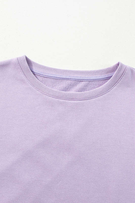 Phalaenopsis Mineral Wash Colorblock Arm Patchwork Oversize Top
