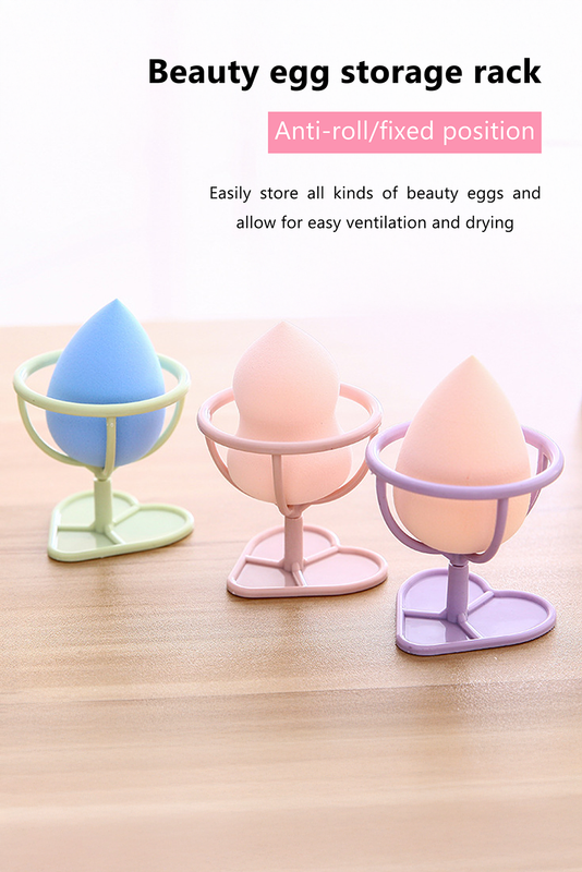 Peach Blossom Makeup Sponge PP Storage Rack