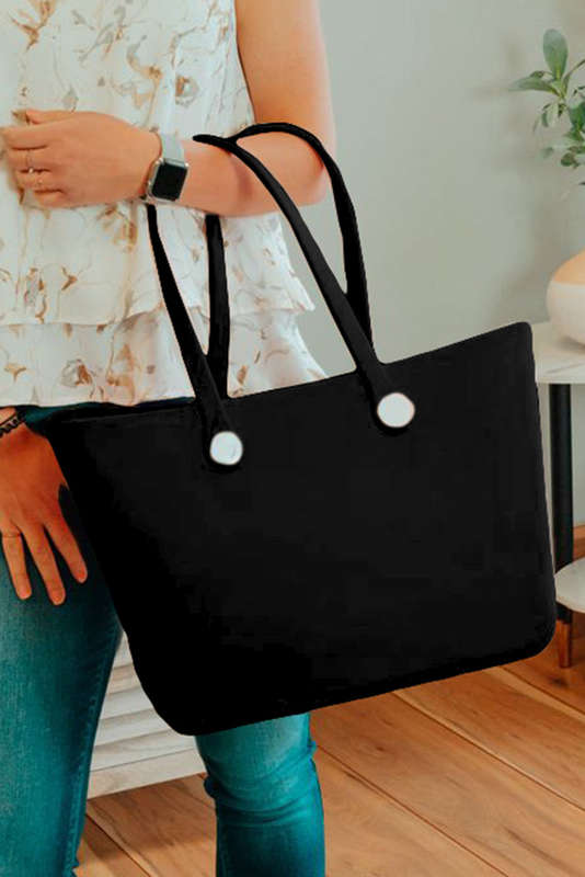 Black Waterproof Self-assembly Detachable Straps EVA Tote Bag