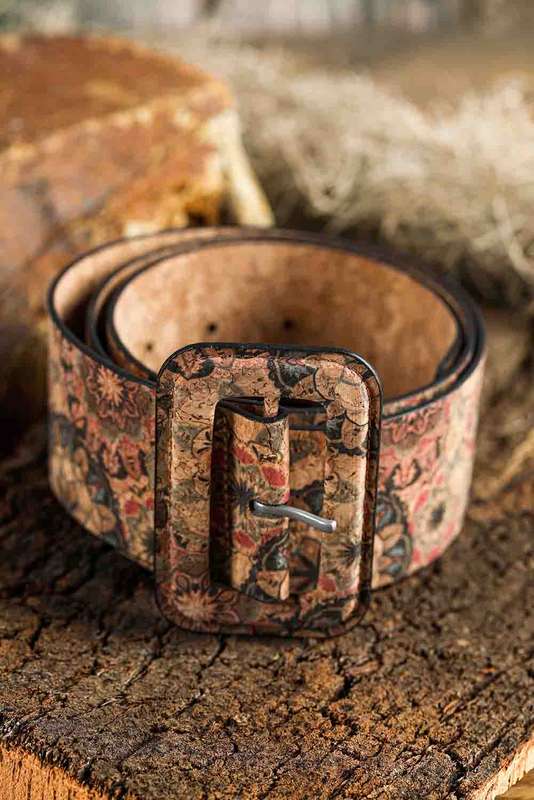 Chestnut Western Floral Print Faux Leather Waist Belt