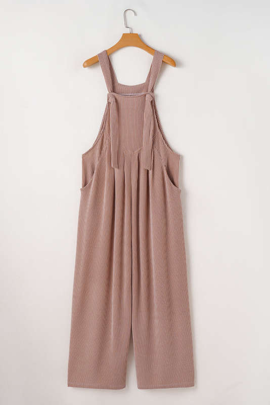 DUNE Corded Adjustable Straps Wide Leg Loose Overall