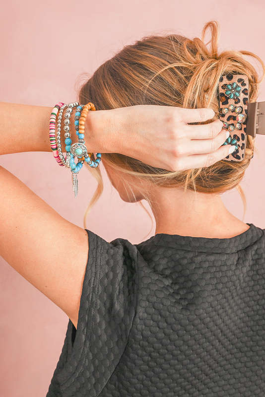 Turquoise Beading Western Multi Layer Bracelet