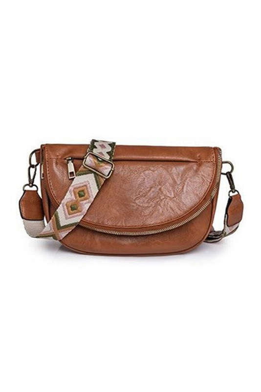 Thai Curry Ethnic Strap Vegan Leather Sling Bag