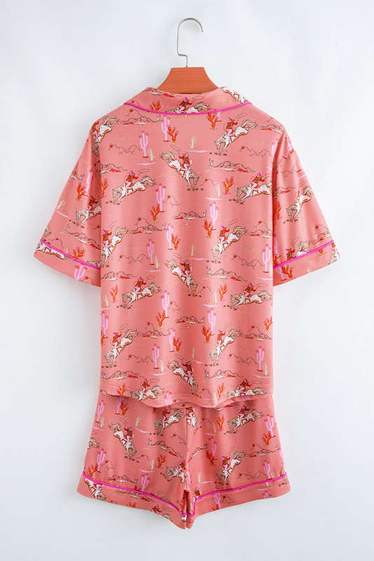 Blossom Cowgirl Country Print Pajamas Set