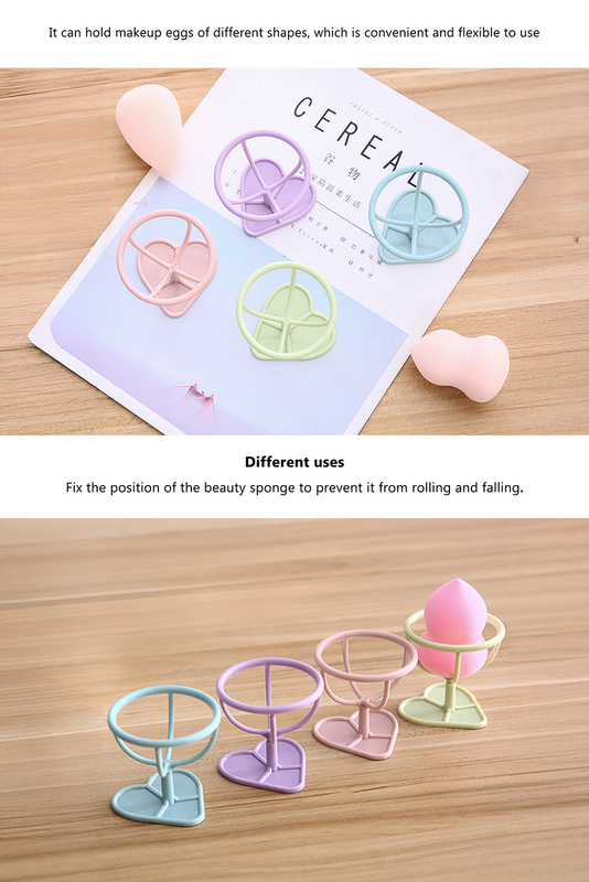 Peach Blossom Makeup Sponge PP Storage Rack