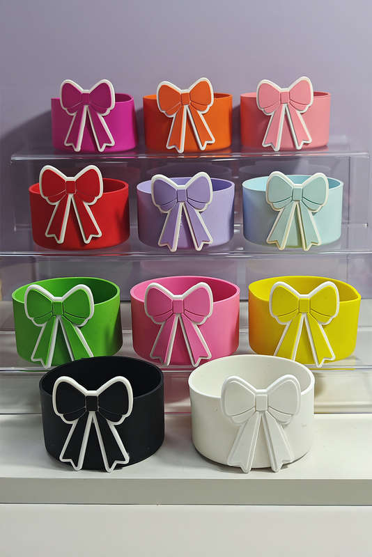 Bonbon Bow Knot Silicone Cup Sleeve