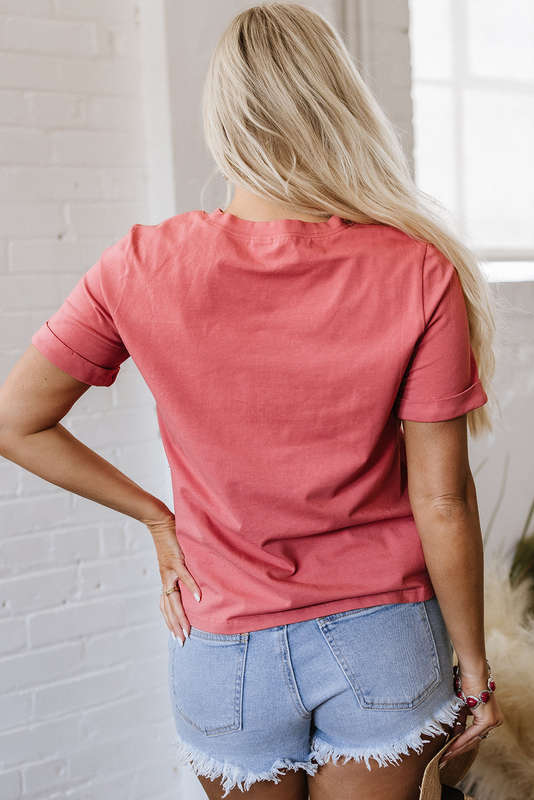 Mineral Red Nashville Music City Graphic Retro Fashion Tee