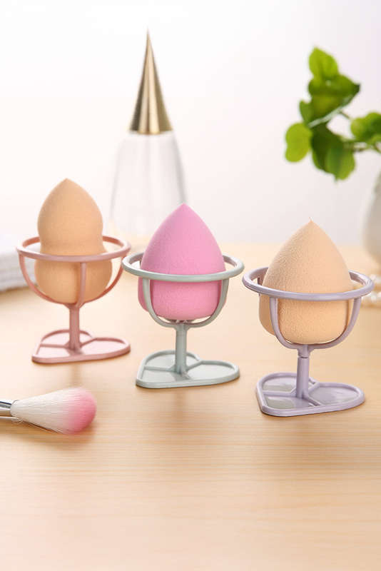 Peach Blossom Makeup Sponge PP Storage Rack