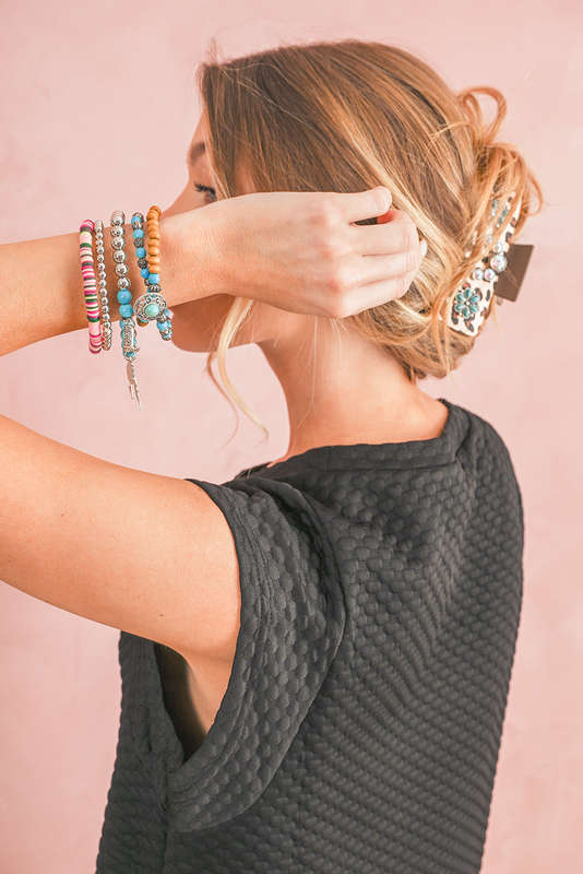 Turquoise Beading Western Multi Layer Bracelet