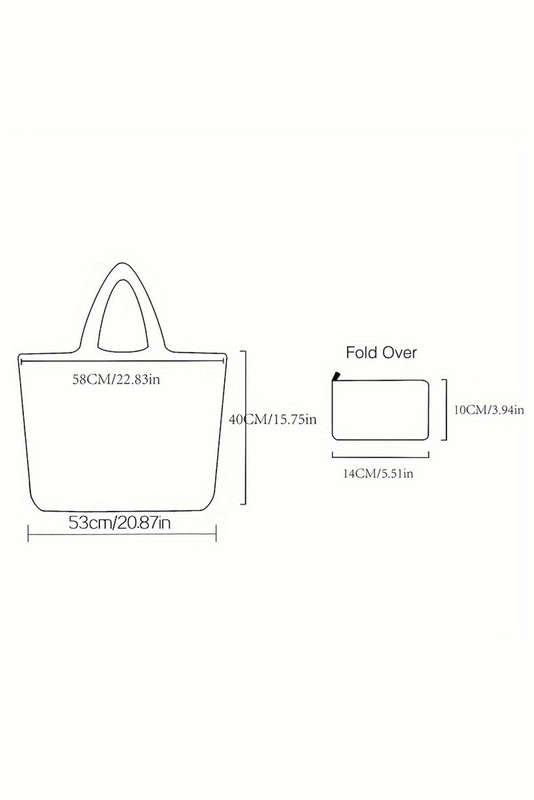 Black Goth Halloween Oxford Cloth Large Capacity Foldable Tote Bag