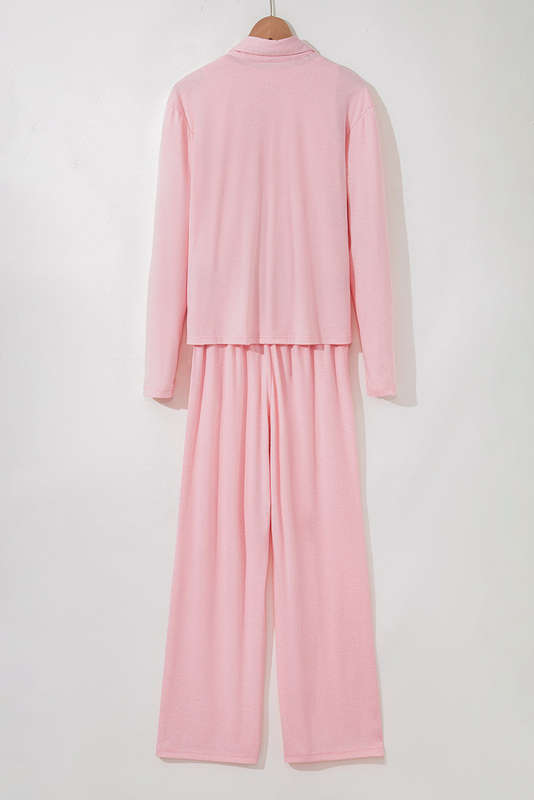 Light Pink 3-Piece Cozy Knit Lounge Set