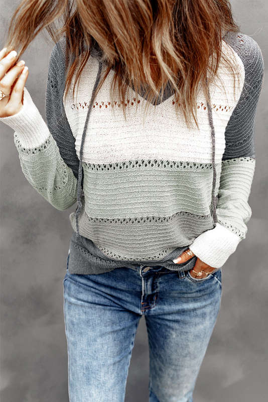 Beach Bonfire Knitted Hoodie