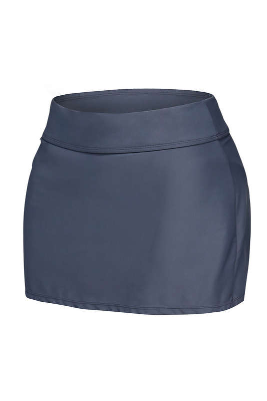Plus Size Grey Skirted Swim Bikini Bottom