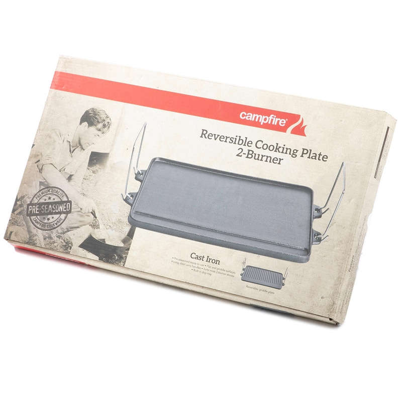 Reversable Cooking Plate - 2 Burner/Open Fire | KP04