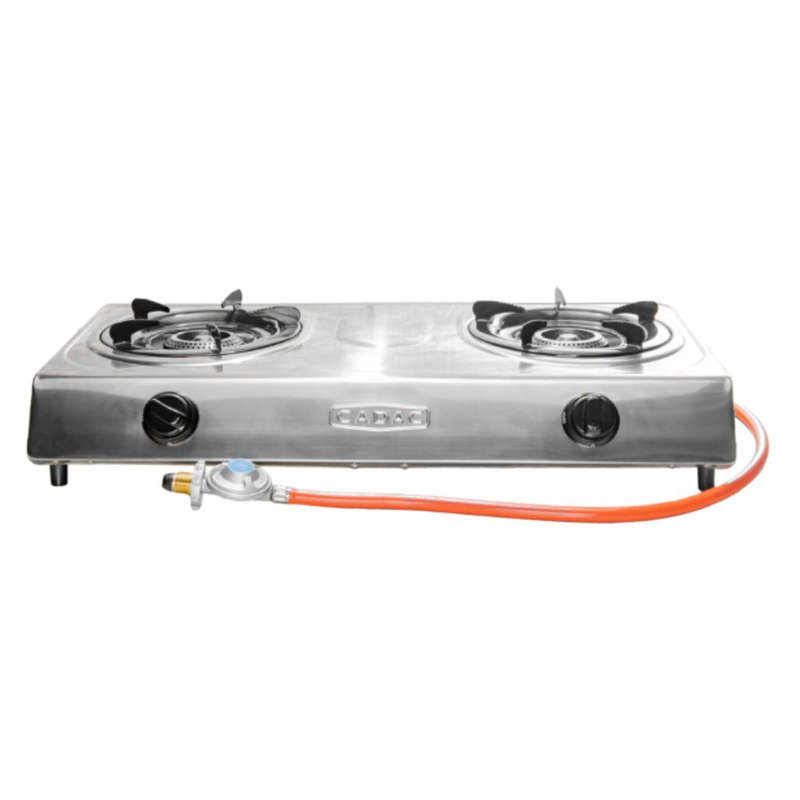 2 Plate S/Steel Stove With Hose and Regulator | 193E