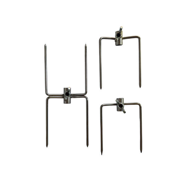 NTO Stainless Steel Rotisserie Shaft (650mm) with Forks & Silent Rotisserie Motor( Dual use as Ba...
