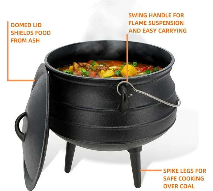 Totai Cast Iron Potjie With Lid No 1
