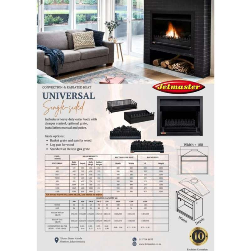 JETMASTER 850 Professional Universal Fireplace | 40211436