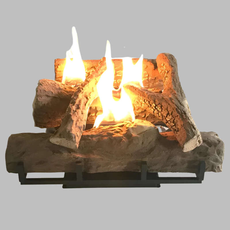 Log Fireplace Gas Heater 520mm Wide | GFP100