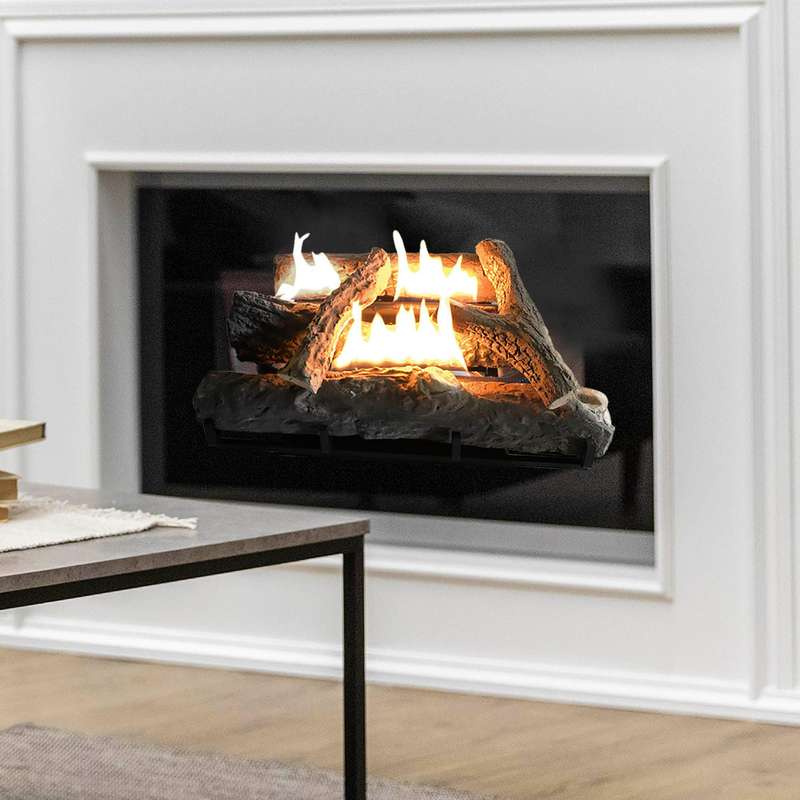 Log Fireplace Gas Heater 520mm Wide | GFP100