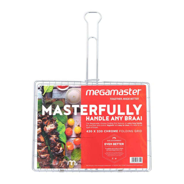 Megamaster 430 x 330 Chrome Folding Grid | BA0168