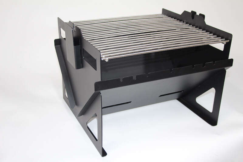 Jetmaster Camp Braai(Stainless Steel) Complete with Grill, Kebab Rods, Potjie Frame & Rotisserie ...