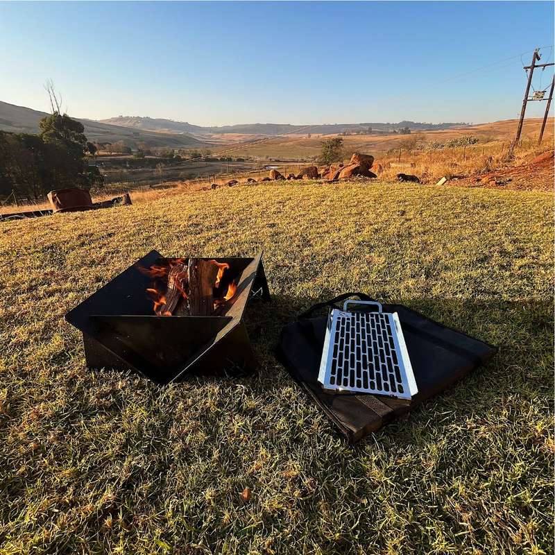 Fire Pit Mobile & Grill Combo