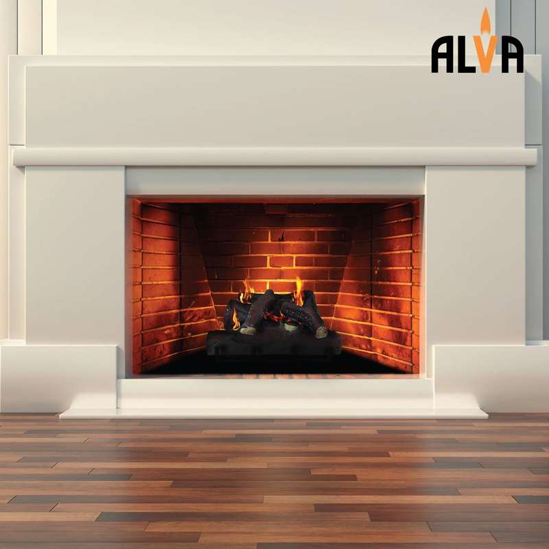 Log Fireplace Gas Heater 520mm Wide | GFP100