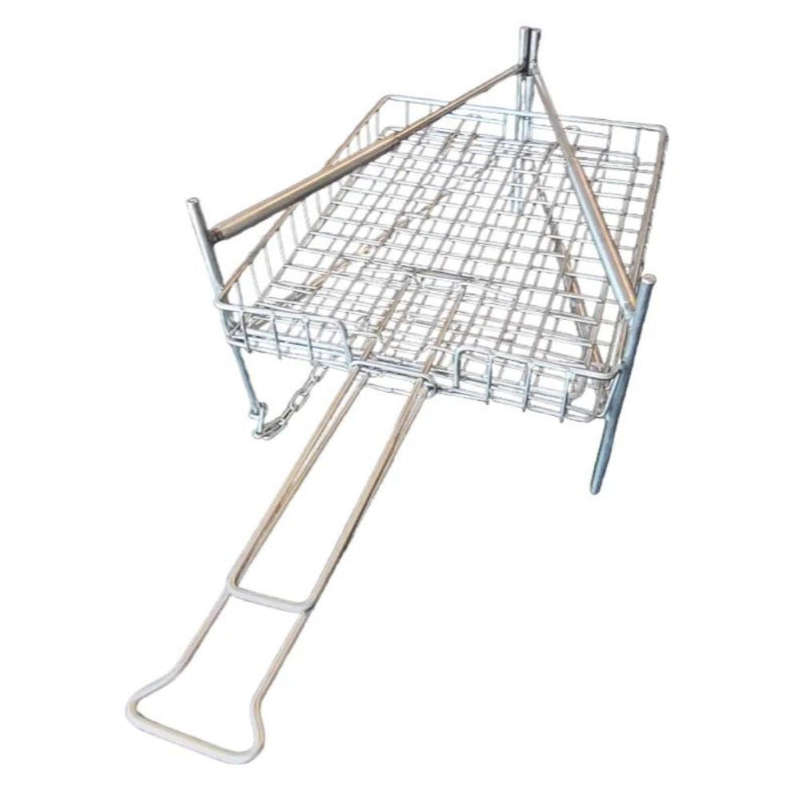 Mini Multilevel Telescopic Grid / Rib / Potjie Stand - Stainless Steel