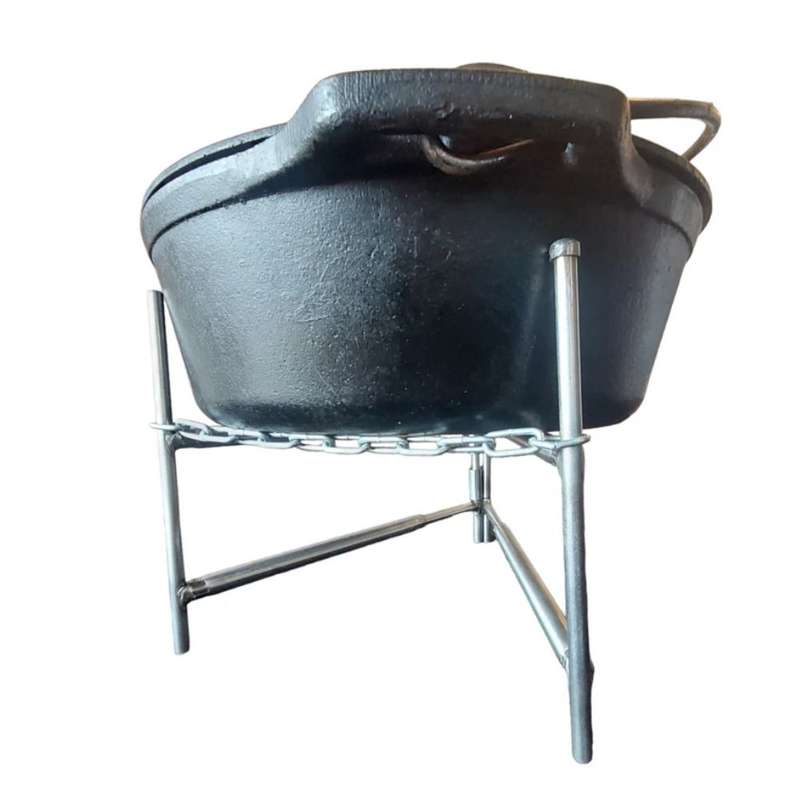 Mini Multilevel Telescopic Grid / Rib / Potjie Stand - Stainless Steel
