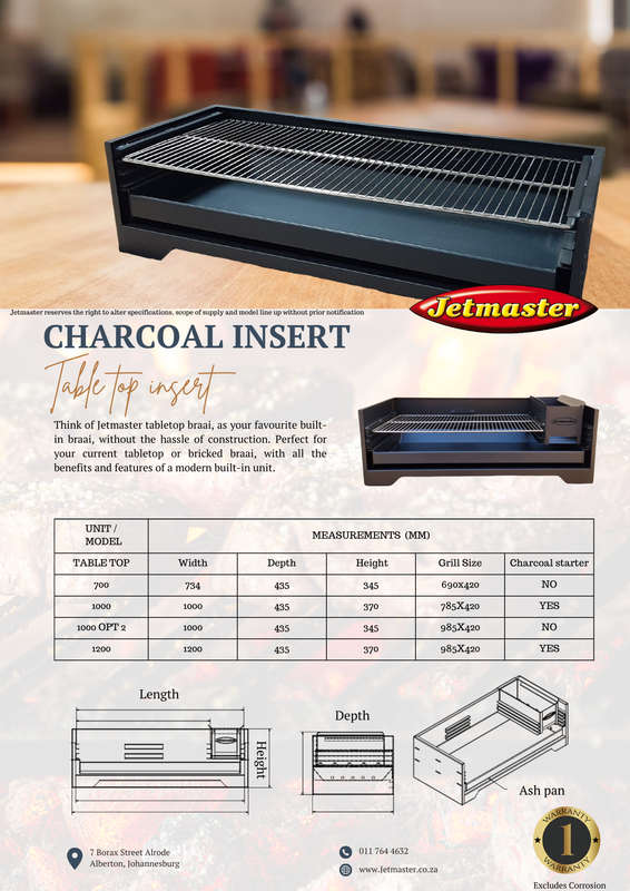 Jetmaster TABLE TOP / INSERT 700/1000/1200