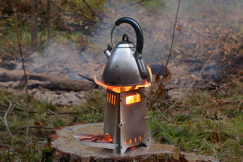 CAM Flat Pack Stainless Steel Rocket Stove | EFPB 012