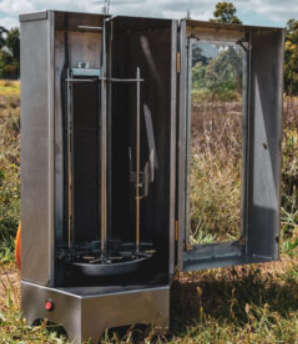 Vertical Spit Gas Grill - Stainless Steel | Cam02